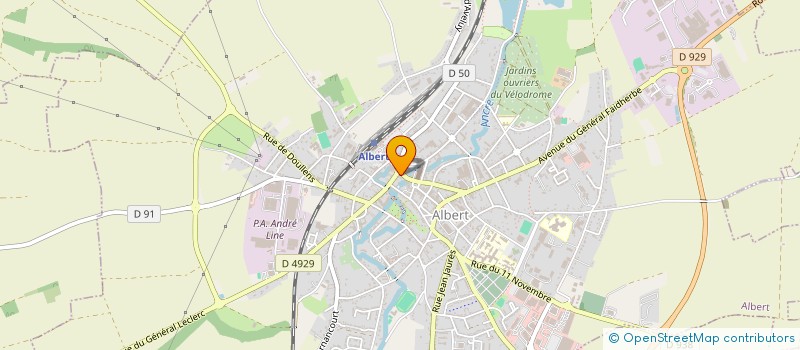 localisation de l'entreprise KOCCI à ALBERT