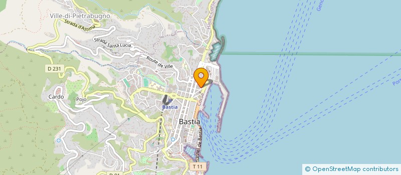 localisation de l'entreprise KOCCI BLEUE à BASTIA