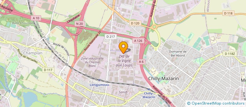 localisation de l'entreprise KOCH SAS à CHILLY-MAZARIN