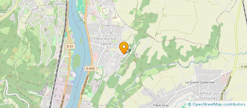 localisation de l'entreprise KODAM  FLEURIEU-SUR-SAONE