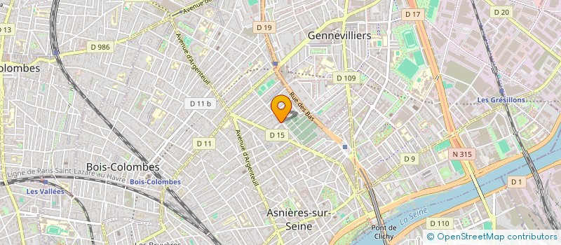 localisation de l'entreprise KODINY SCI à ASNIERES-SUR-SEINE