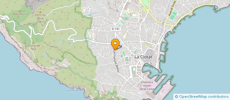 localisation de l'entreprise KODOKAN JUDO MARSEILLE 13  LA CIOTAT