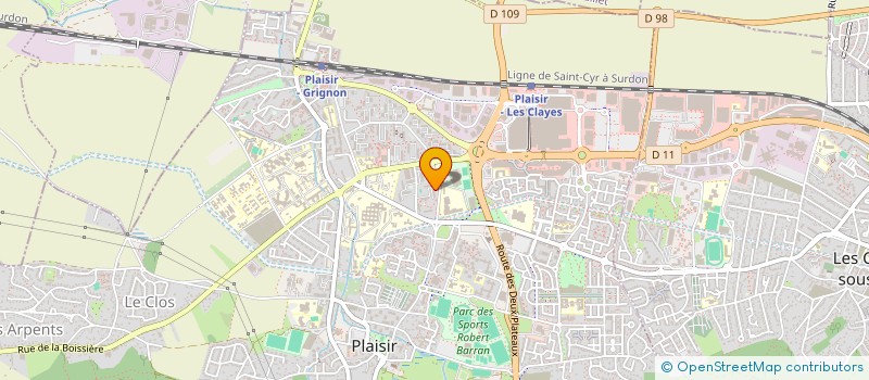 localisation de l'entreprise KODPLAY à PLAISIR