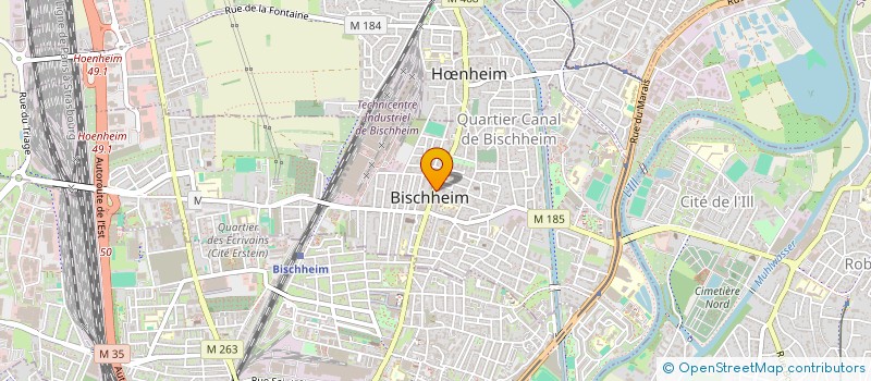 localisation de l'entreprise KOEHL OPTIQUE SURDITE à BISCHHEIM