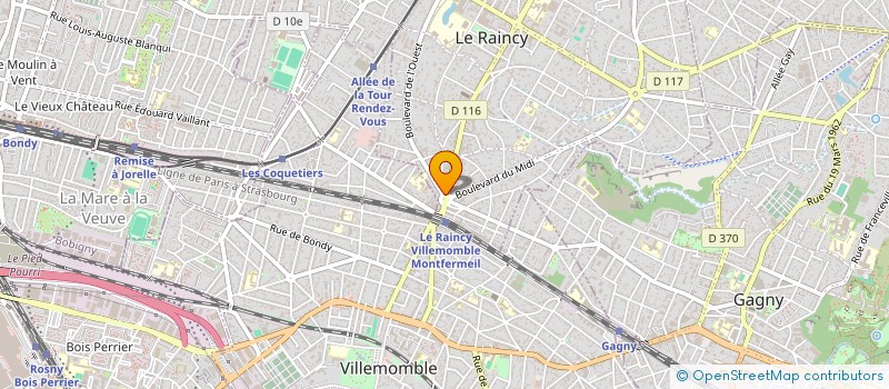 localisation de l'entreprise KOEHLER IMMOBILIER à LE RAINCY