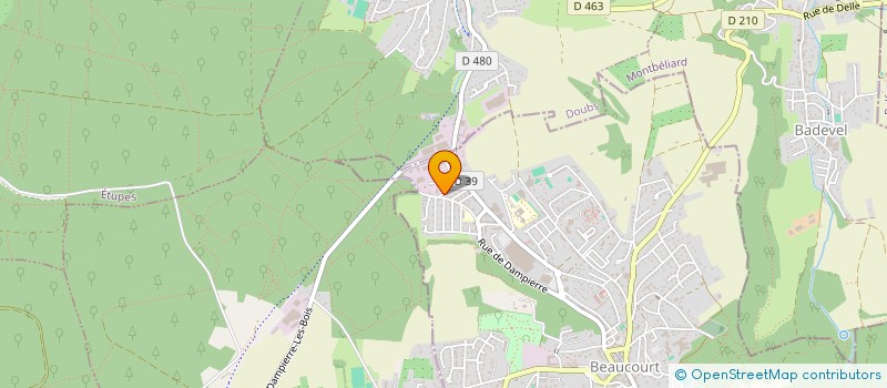 localisation de l'entreprise KOEHLERTRAIL  BEAUCOURT