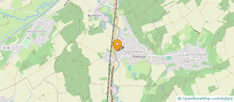 localisation de l'entreprise KOEN  TAGOLSHEIM