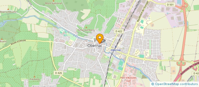 localisation de l'entreprise KOENIG à OBERNAI