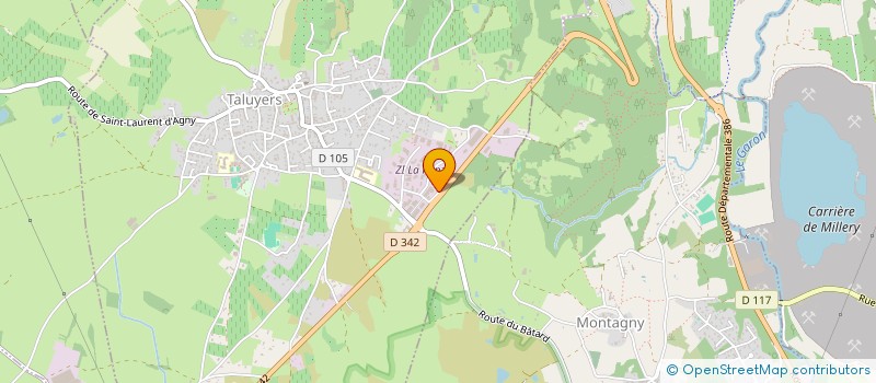 localisation de l'entreprise KOENIG & BAUER CODING (FRA) SAS à TALUYERS