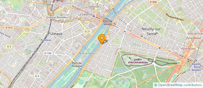 localisation de l'entreprise KOENIG DEFENSE à NEUILLY-SUR-SEINE