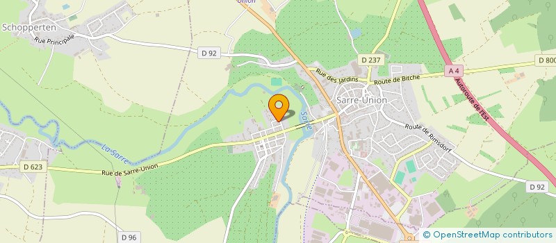 localisation de l'entreprise KOENIG FACTEURS D'ORGUES à SARRE-UNION
