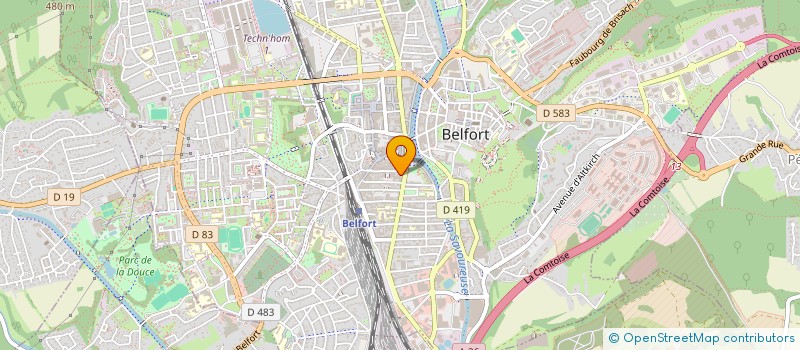 localisation de l'entreprise KOENIG. SMAILI. ROSIQUE à BELFORT