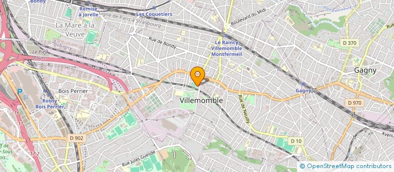 localisation de l'entreprise KOER BAT à VILLEMOMBLE