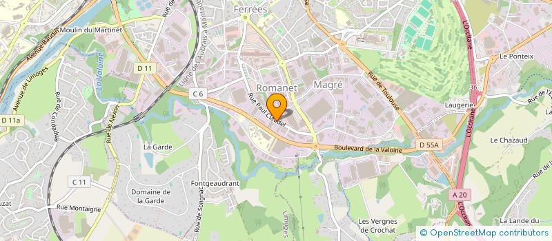 localisation de l'entreprise KOESIO CORPORATE IT à LIMOGES