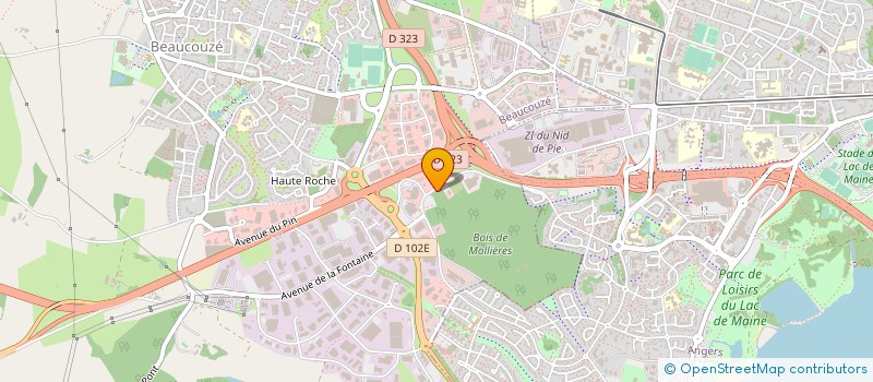 localisation de l'entreprise KOESIO OUEST à BEAUCOUZE