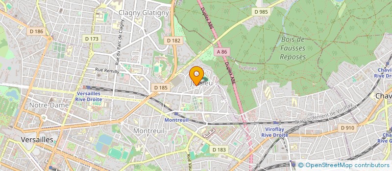 localisation de l'entreprise KOEUR A KOEUR à VERSAILLES