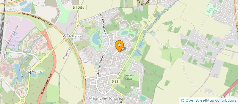 localisation de l'entreprise KOF ET GE  MAGNY-LE-HONGRE