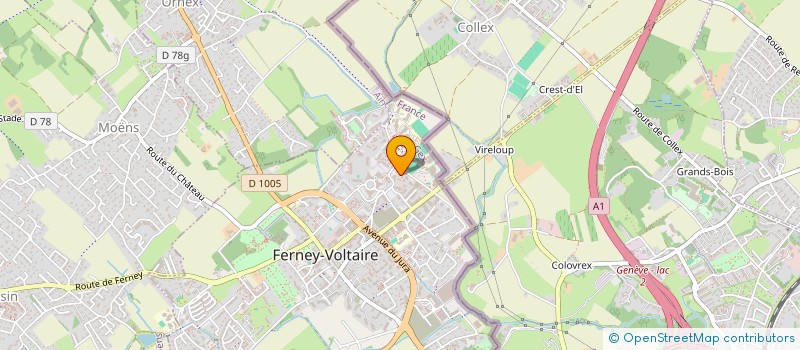 localisation de l'entreprise KOGITAL à FERNEY-VOLTAIRE