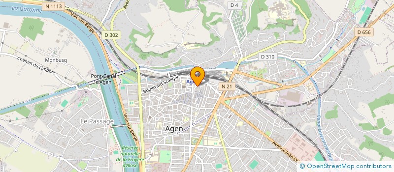 localisation de l'entreprise KOGNOMOJA UNION SOLIDAIRE SPORTIF ET ENVIRONNEMENT  AGEN