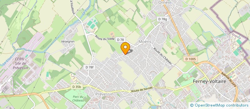 localisation de l'entreprise KOHINATA à PREVESSIN-MOENS