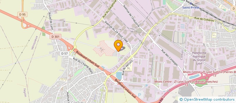 localisation de l'entreprise KOHLAS à CORBAS