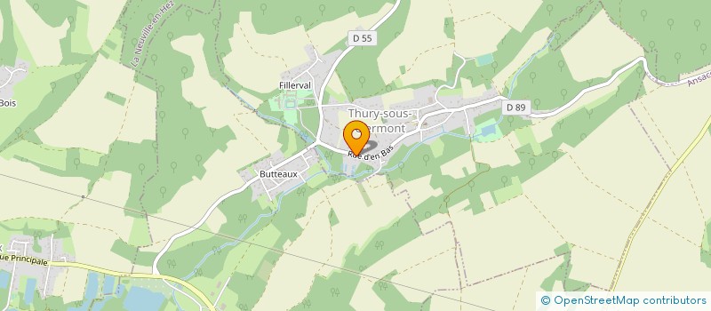 localisation de l'entreprise KOIPROD à THURY-SOUS-CLERMONT