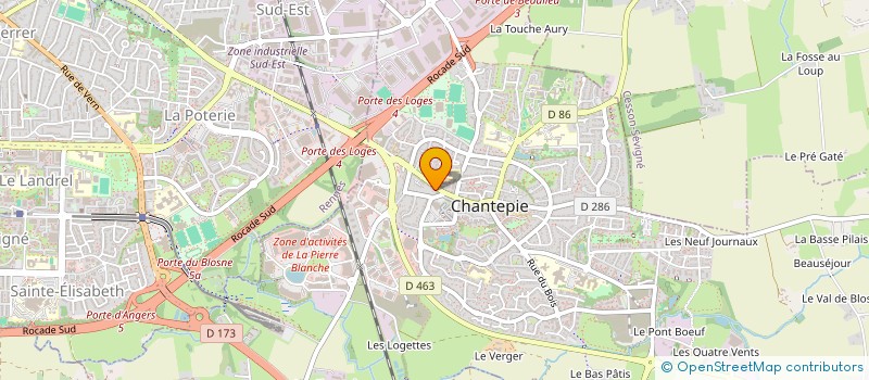 localisation de l'entreprise KOJI THAI à CHANTEPIE