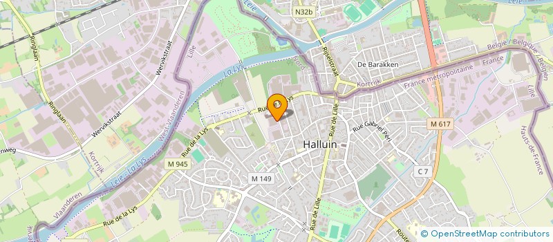 localisation de l'entreprise KOK DIFFUSION à HALLUIN