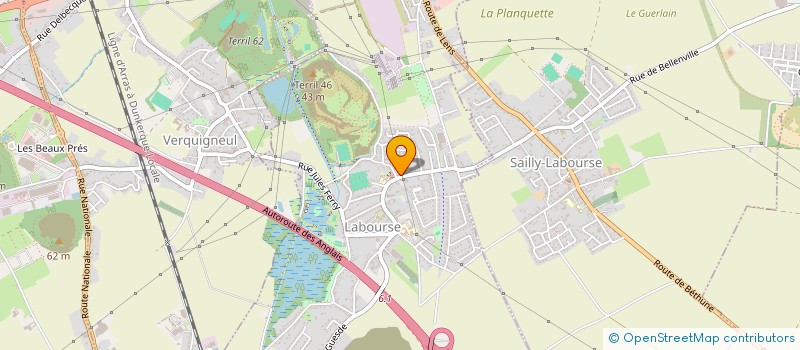 localisation de l'entreprise KOKA 2 à BETHUNE