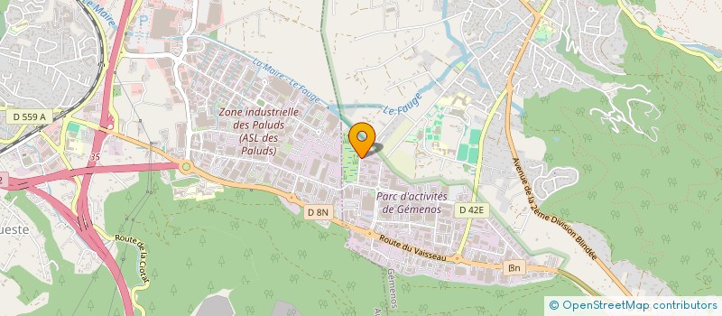 localisation de l'entreprise KOKIRIS à GEMENOS