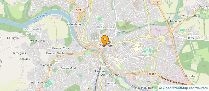 localisation de l'entreprise KOKLIBUS  LANNION