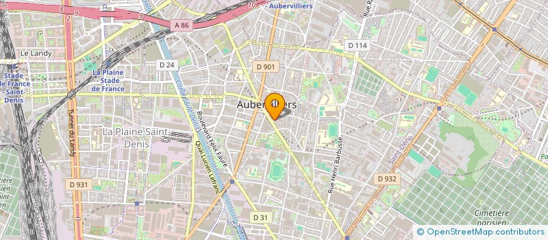 localisation de l'entreprise KOKNI SERVICE  AUBERVILLIERS