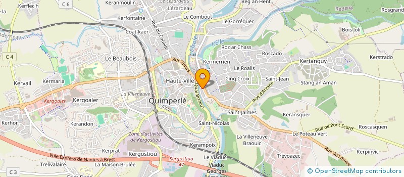 localisation de l'entreprise KOKOMARKO  QUIMPERLE