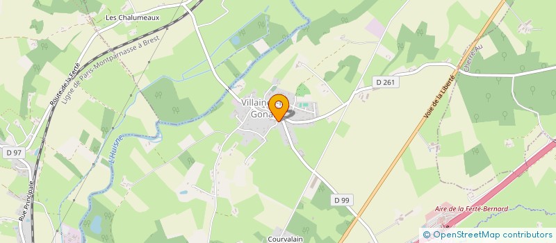 localisation de l'entreprise KOKORO REIKI HO  VILLAINES-LA-GONAIS