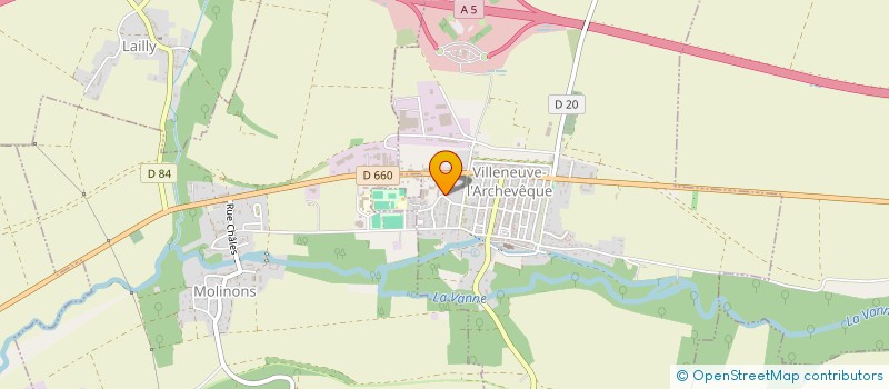 localisation de l'entreprise KOKORON PRODUCTION  VILLENEUVE-L'ARCHEVEQUE