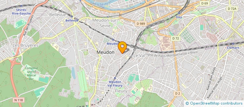 localisation de l'entreprise KOKUSAI DOJO DE MEUDON à MEUDON