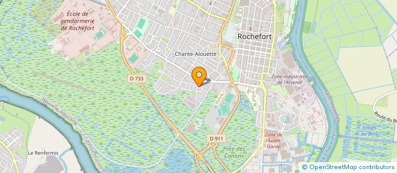 localisation de l'entreprise KOLBAR  ROCHEFORT