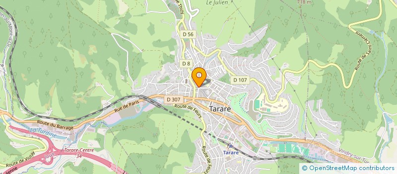 localisation de l'entreprise KOLIBRI  TARARE