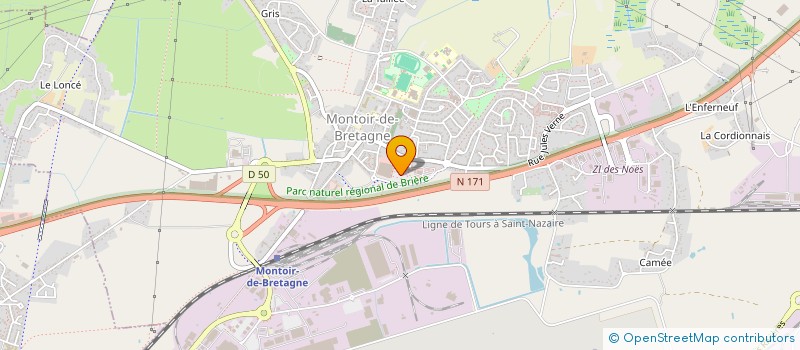 localisation de l'entreprise KOLIBRIS à MONTOIR-DE-BRETAGNE