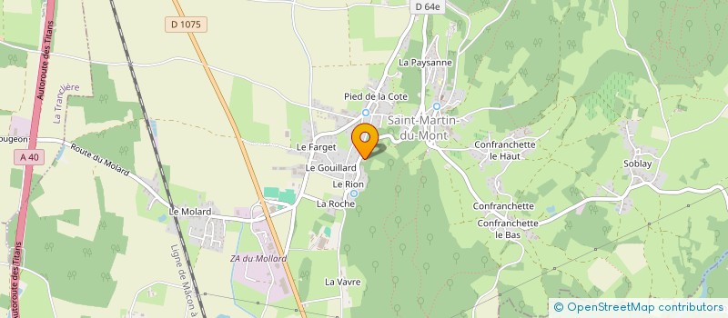 localisation de l'entreprise KOLLY - BOLLIET  SAINT-MARTIN-DU-MONT