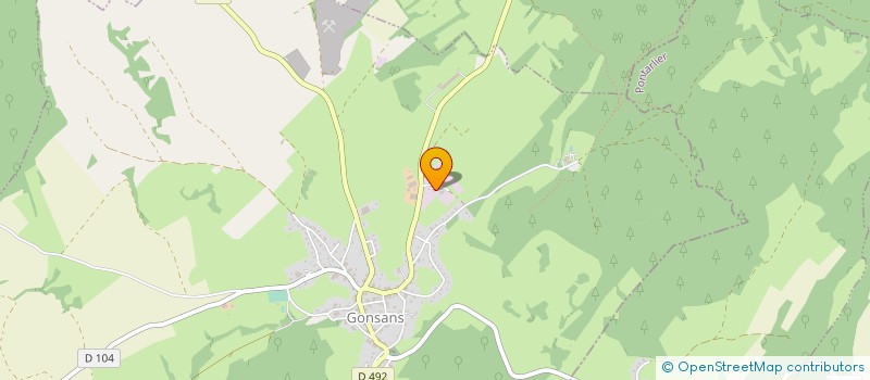 localisation de l'entreprise KOLLY TP  GONSANS