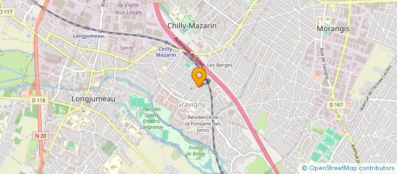 localisation de l'entreprise KOLOA 001  CHILLY-MAZARIN