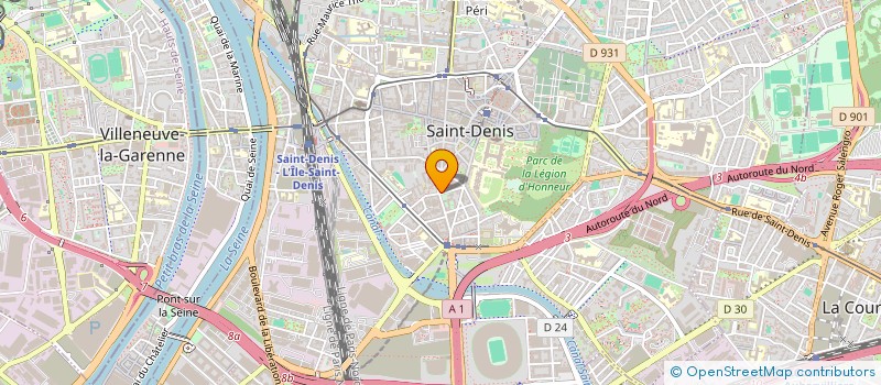 localisation de l'entreprise KOLOR à SAINT-DENIS
