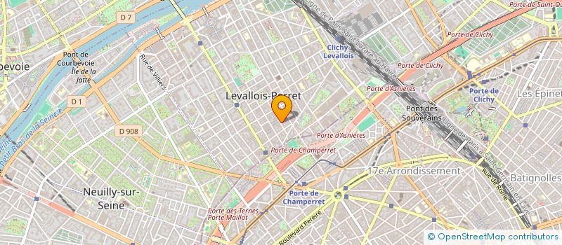 localisation de l'entreprise KOLORIST à LEVALLOIS-PERRET