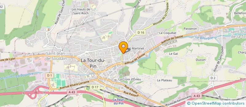 localisation de l'entreprise KOLVER CONCEPT à SAINT-CLAIR-DE-LA-TOUR