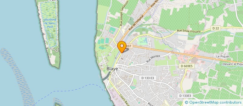localisation de l'entreprise KOM à BLAYE