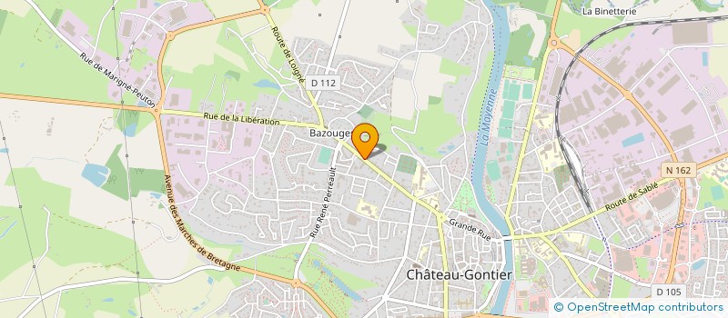 localisation de l'entreprise KOM A LA MAISON - AU MANEGE ENCHANTE à CHATEAU-GONTIER-SUR-MAYENNE