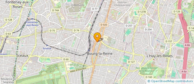 localisation de l'entreprise KOM'IN à BOURG-LA-REINE