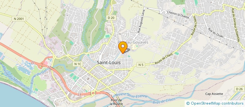 localisation de l'entreprise KOM LONTAN à SAINT-LOUIS