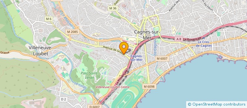 localisation de l'entreprise KOM-NETWORK à CAGNES-SUR-MER